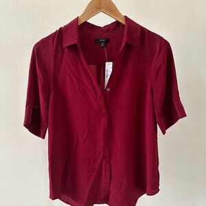J.Crew Silk Button Down Top